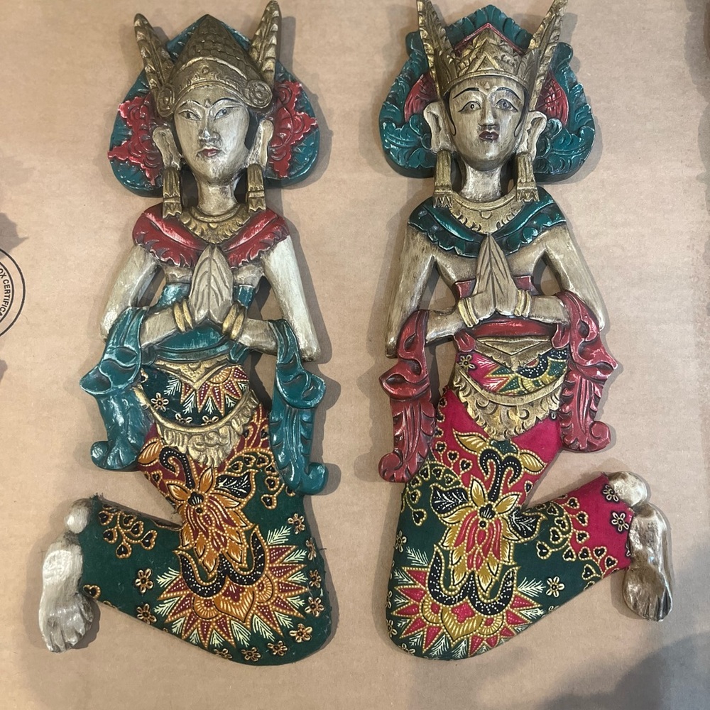 Colorful Handcrafted Wooden Wall Art